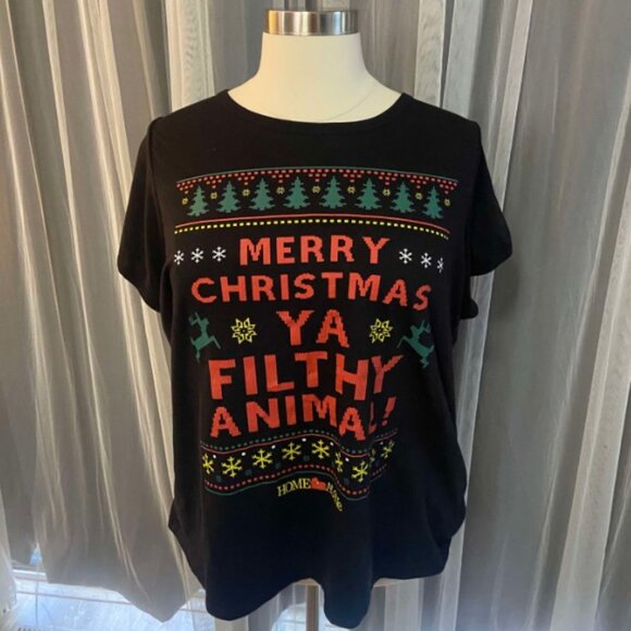 Torrid EUC Size 4 Home Alone Slim Fit Crew Tee - Black - Picture 6 of 9